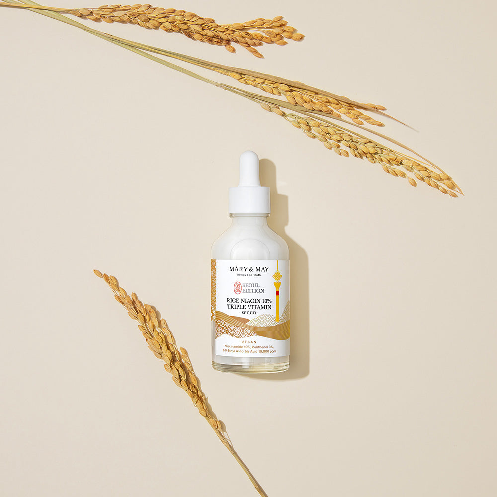 [Mary&May] Rice niacinamide 10% Triple Vitamin Serum 80ml