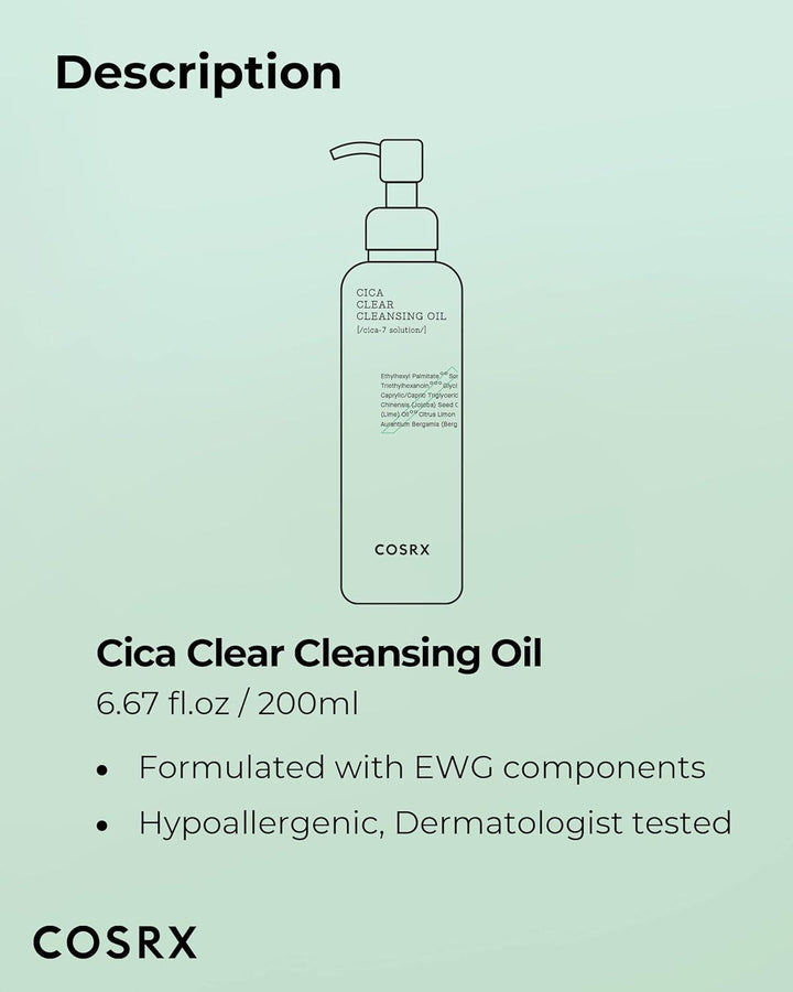 [Cosrx] Pure Fit Cica Clear Cleansing Oil 200ml